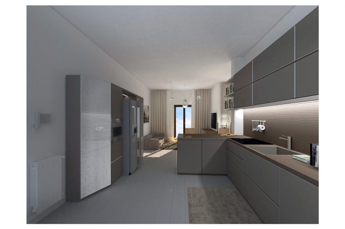 render cucina via Gilera Arcore